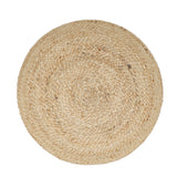 REDEARTH · Jute Circular Jute Pouf Ottoman - Braided Pouffe Accent Sitting Round Footrest for Living Room, Bedroom, Nursery, kidsroom, Patio, Gym; 100% Jute (19.5"x19.5"x14"; Jute Natural)