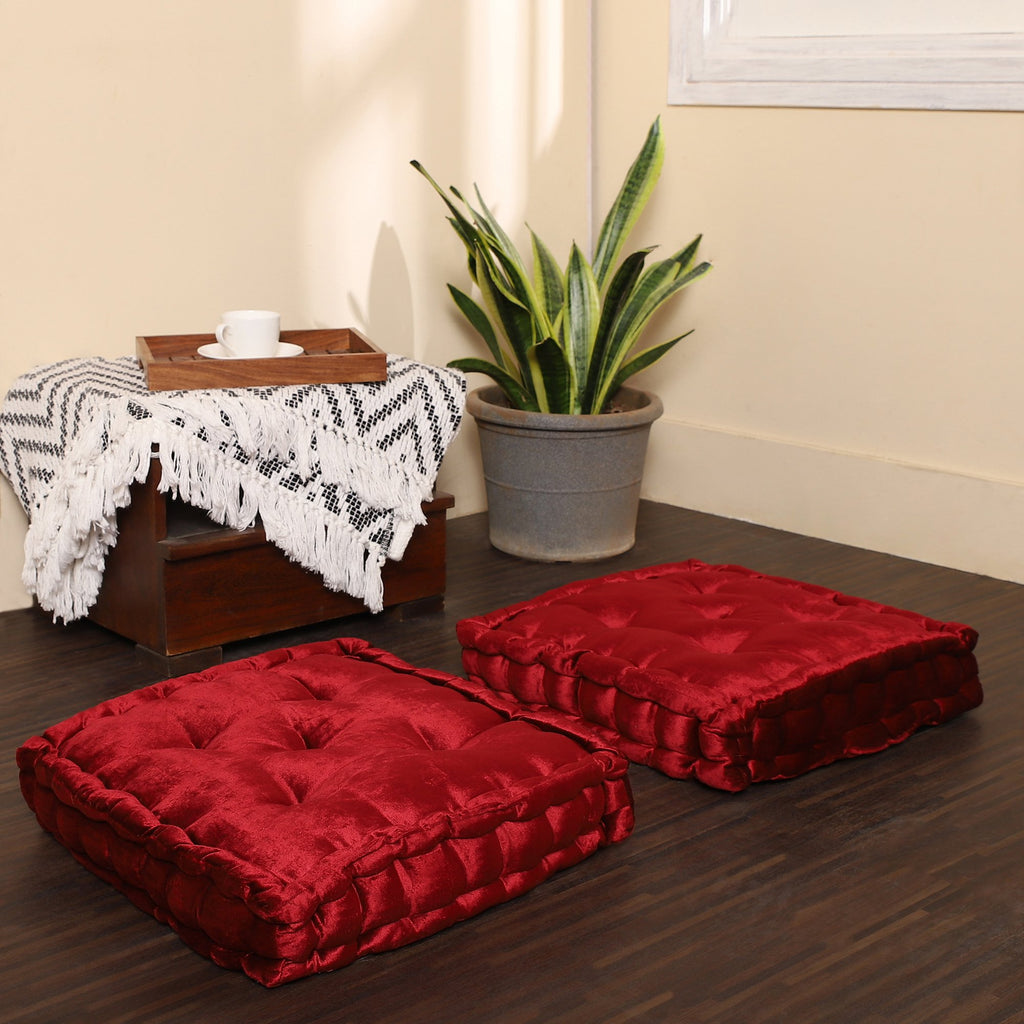 Balcony Bohemian Floor Pillow Cushion Tatami Seat Cushion Velvet