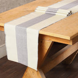 REDEARTH Table Runner-Ribbed Table Runner Woven Table Linen for Square, Round, Rectangle Dining Table, Coffee Table, Console, Dresser; 100% Cotton (14x72